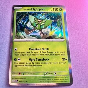 teal mask ogerpon - 024/167 (holo rare) — pokemon: twilight masquerade